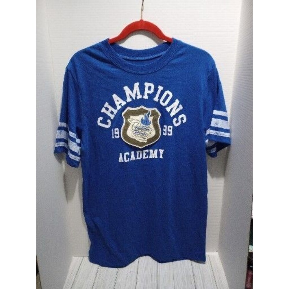 NEW Mens T Shirt Size Medium Crew Neck Blue Sport Top Champions Casual Clothes